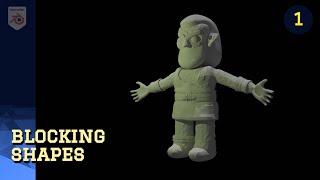 MODELING Zeus Stylized Character  PART 1 BLOCKING SHAPES [upl. by Damiano5]