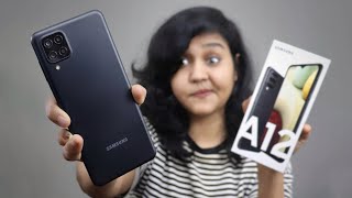 Samsung Galaxy A12 Unboxing amp Review [upl. by Cohdwell]