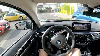 BMW Parking Assistant Plus 2023 Test  crosslengthwise parking BMW G31 LCI 530i [upl. by Wohlen7]