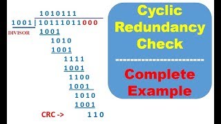 Cyclic Redundancy Check CRC with examples crc error detection in Data [upl. by Yevre]