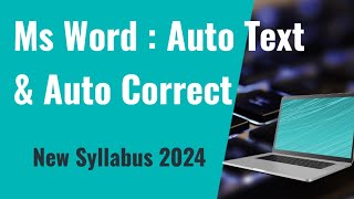 Ms word  Auto text  Auto correctoffice automation [upl. by Dev]