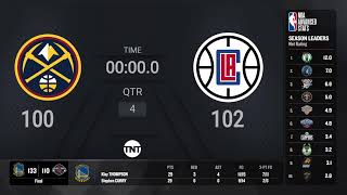 Denver Nuggets  Los Angeles Clippers  NBA on TNT Live Scoreboard [upl. by Nnaeus]