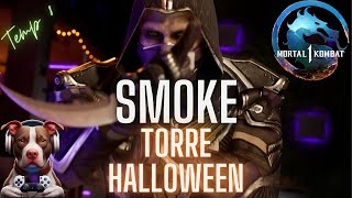 Mortal Kombat 1 Torre Halloween Smoke  Kenshi amp Sub Zero Gameplay  Invasión Temporada 8  mk [upl. by Damicke]