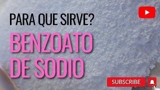 benzoato de sodio conservador de alimentos [upl. by Sivat]