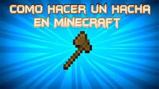 Como hacer un Hacha en Minecraft  Mini Tutorial Shorts [upl. by Neersan]