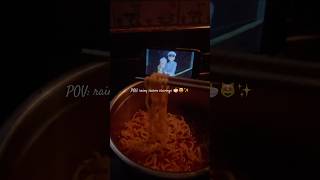 Rainy season ramen 🍜ramenaestheticvideofoodanimeviralshortfypmukbang [upl. by Peirce]