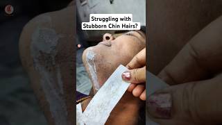 Chin Hair Removal  Waxing for smooth skin facialhair waxing [upl. by Yellac]