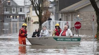 Spring flooding hits Quebec Ontario and New Brunswick [upl. by Francisco3]