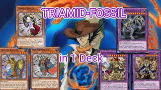 FOSSIL Deck  TRIAMID Deck in 1 Deck YuGiOh Duel Links [upl. by Basile]