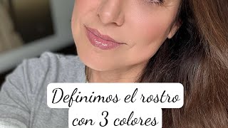 Definimos el rostro con 3 colores 🌈🤗 [upl. by Adialeda]