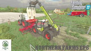 BEDDING CATTLE  SOWING GRASS AND ROLLING  DISCING FIELD FOR SOWING  Farming Simulator 22  FS22 [upl. by Lois]