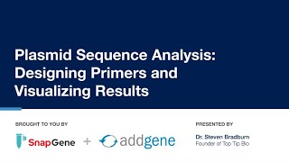 Plasmid Sequence Analysis Designing Plasmids and Visualizing Results [upl. by Coralie525]