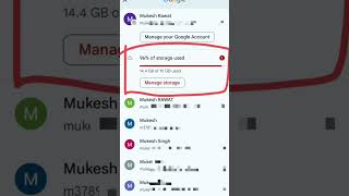 Gmail storage full not receiving emails shortvideos shorts trendingshorts trending [upl. by Sirehc534]