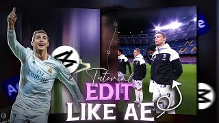 Capcut  Football edit Tutorial  edit like AE [upl. by Cobb566]