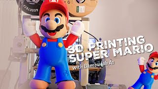 3D Printing Super Mario with Bambu lab A1 [upl. by Daniele]