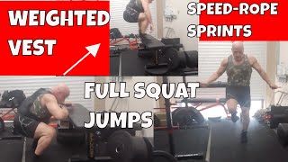 OVER 50s SHOULD DO TRY TO DO A BIT OF EVERYTHING  WEIGHTED VEST JUMPINGSPRINTING amp HEAVY LIFTING [upl. by Quent]