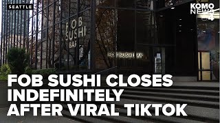 Sushi restaurant closes indefinitely after food safety concerns from TikTok influencer Keith Lee [upl. by Ahsaela754]