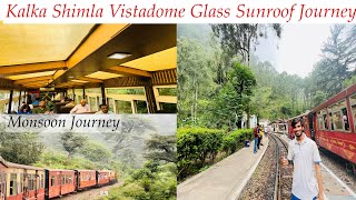 Vistadome coach kalka shimla  how to book kalka shimla toy train  Shimla Toy Train journey [upl. by Jory692]