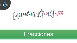 ✅ Operaciones Combinadas con Fracciones │ ejercicio 1 [upl. by Ettigdirb]