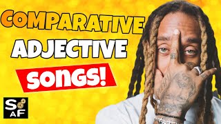 Comparative Adjective Songs 👉🏾 Comparative Adjectives Song ESL Official Video [upl. by Alejoa]