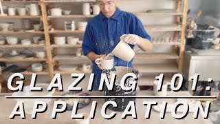 POTTERY 101 GLAZE APPLICATION [upl. by Bryana282]