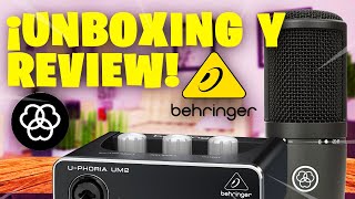 AKG P120 Condenser Microphone amp Behringer Uphoria UM2 Interface🎙️  Unboxing y Review📦 HN [upl. by Orin]