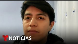 El relato de joven ecuatoriano que pudo escapar de Ucrania  Noticias Telemundo [upl. by Nelyaw]