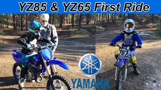 2021 YZ85 and 2018 YZ65 First Ride [upl. by Nerta706]