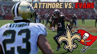 LATTIMORE VS EVANS  MADDEN 25 NEW ORLEANS SAINTS FRANCHISE EPISODE 17 [upl. by Dowlen]