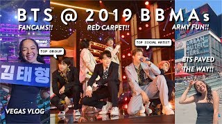 VLOGFANCAM BTS 방탄소년단 PAVED THE WAY 2019 BBMAs VLOG ♡ [upl. by Beare]