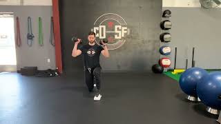 Half Kneeling Alternating DB OH Press [upl. by Israel]