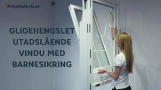 PRISVINDUET  Video glidehengslet vindu utadslående [upl. by Skurnik]