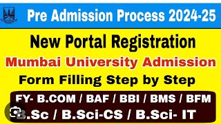 How To Fill Online Mumbai University Form  Pre Admission Process 202425 viral mumbaiuniversity [upl. by Eiramaliehs628]