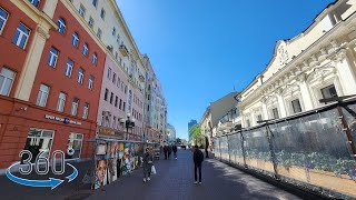 【VR 360°】【俄羅斯 莫斯科】散步 in 阿爾巴特街 Arbat St [upl. by Aihcrop]