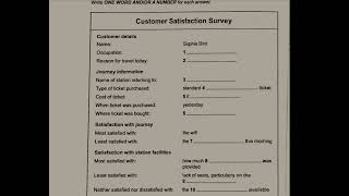 Customer satisfaction survey ielts listening HD audio [upl. by Erica]