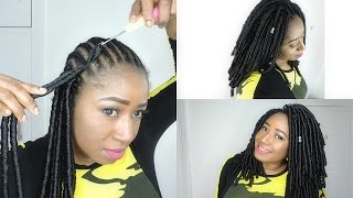 HOW TO  FAUX LOCS CROCHET BRAIDS BEGGINER FRIENDLY XTREND HAIR [upl. by Atcele323]