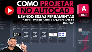 Como PROJETAR no Autocad usando as Ferramentas quotAbrir o Acadiso e Ajustar Área de desenhoquot P1 [upl. by Neeloj]