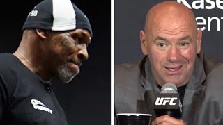 Dana White REACTS to Mike Tyson vs Jake Paul [upl. by Odnalra]