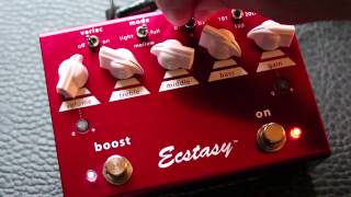 Bogner Ecstasy Red Pedal  BASS Demo [upl. by Fredette565]