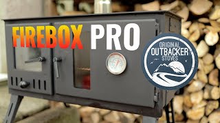 Outbacker Firebox Pro Eco Burn Range Oven Stove  review and cooking a whole chicken from scratch [upl. by Ardene324]