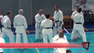 Rivarolo  Karate Il Maestro Miura dà lezione di etica e co [upl. by Rohclem]