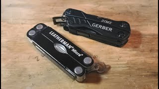 Leatherman Micra VS Gerber Dime multitool review [upl. by Wandie]