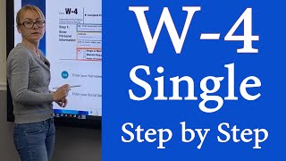 W4 Tax Form  Single How to fill out W4 Tax Form for Single W4 Withholding Certificate New Job [upl. by Westmoreland]