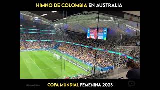 ¡Impresionante Así sonó el himno de Colombia en Australia [upl. by Joshia370]