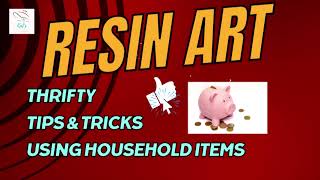 Resin Art Thrifty Tips and Tricks with Household ItemsNO machines needed [upl. by Pasia849]