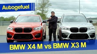 The sportiest BMW SUVs BMW X3 M vs X4 M REVIEW  Autogefuel [upl. by Lorne]