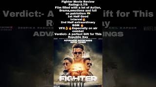 Fighter Movie Review  Hrithik Roshan Deepika Padukone Anil Kapoor  Movie Rating Public Talk [upl. by Ttiwed950]