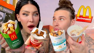 GEKSTE MCFLURRYS TESTEN  Lotus Cinnabon appeltaart  JessieMaya [upl. by Sami]