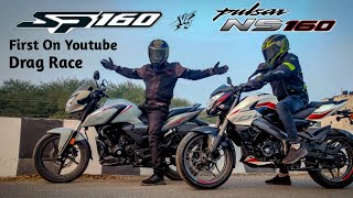 Honda SP 160 Vs Bajaj Pulsar NS160  Drag Race [upl. by Laverne]