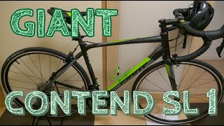 はじめてのロードバイクを買った。初心者入門。ジャイアント CONTEND SL 1 [upl. by Niltac]